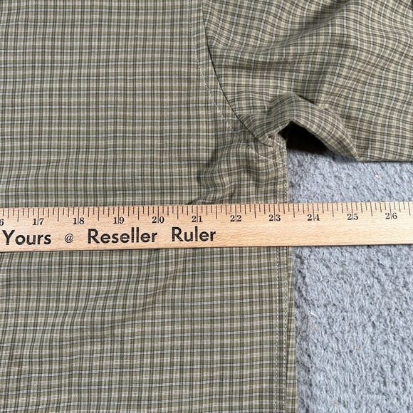 Ermenegildo Zegna Dress Shirt Mens 16.5 Multicolor Plaid Poplin Pleated Business - Picture 7 of 9